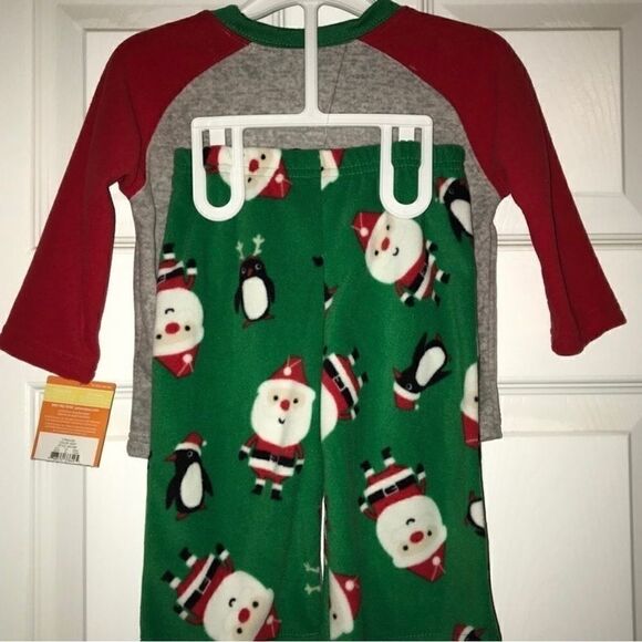 BOYS 12 MONTHS Carters 2 PC Dear SANTA Define Good CHRISTMAS PAJAMAS fleece NEW - Picture 2 of 2